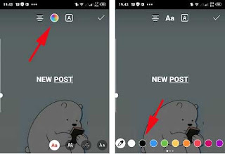 Cara Membuat Tulisan New Post di Instagram Story Android