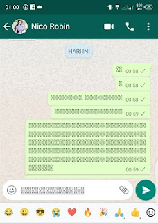 Cara Membuat Emoticon Kotak Silang di Whatsapp