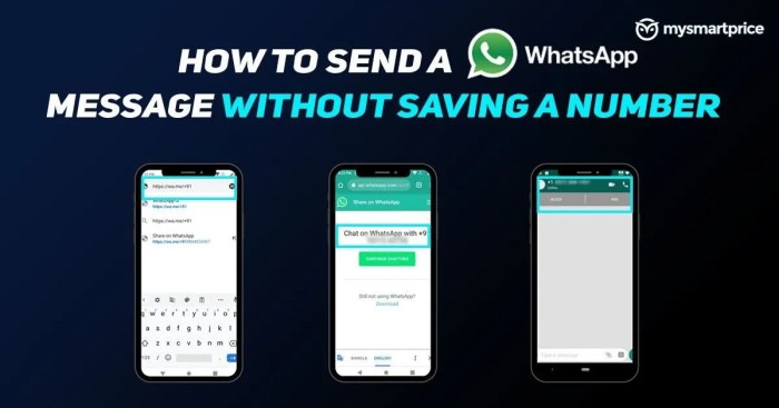 Cara mengirim pesan whatsapp tanpa perlu menyimpan nomor